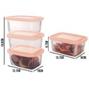 Ver imagem 2 de Jogo de Potes Vasilhas Plastica Frezer Microondas Kit 15 Pçs