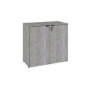 Ver imagem 1 de Armário Baixo com 02 Portas 75x80x42cm Wlab80 Snow Preto