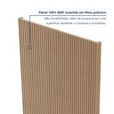 Ver imagem 5 de Kit 4 Placas de Painel Ripado Toronto 250cm x 58cm x 3,3mm (Rende 5,8m²) Ecorevest Marrom/Itapuã