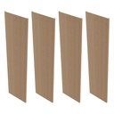 Ver imagem 3 de Kit 4 Placas de Painel Ripado Toronto 250cm x 58cm x 3,3mm (Rende 5,8m²) Ecorevest Marrom/Itapuã