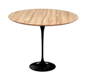 Ver imagem 1 de Mesa de Jantar Tulipa Saarinen Redonda 70cm Tampo Nogueira - Preto