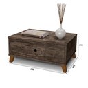 Ver imagem 2 de Mesa de Centro 1 Gaveta Retro Castani Camboja