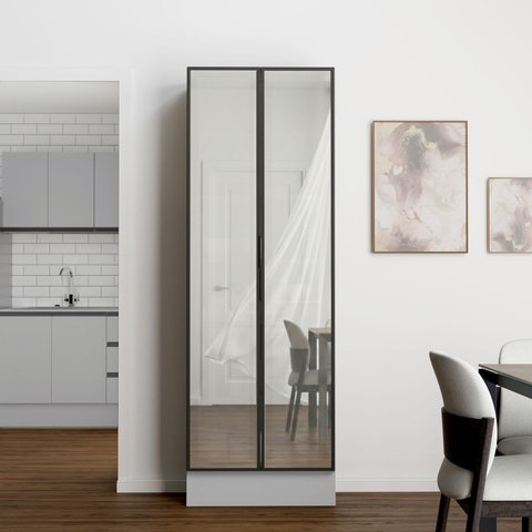 Cristaleira 2 Portas Reflecta 70cm Nara CabeCasa MadeiraOriginals