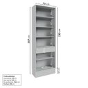 Ver imagem 4 de Cristaleira 2 Portas Reflecta 70cm Nara CabeCasa MadeiraOriginals