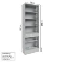 Ver imagem 4 de Cristaleira 2 Portas Reflecta 70cm Nara CabeCasa MadeiraOriginals