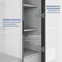 Ver mais imagens de Cristaleira 2 Portas Reflecta 70cm Nara CabeCasa MadeiraOriginals