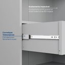 Ver imagem 7 de Cristaleira 2 Portas Reflecta 70cm Nara CabeCasa MadeiraOriginals