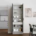 Ver imagem 5 de Cristaleira 2 Portas Reflecta 70cm Nara CabeCasa MadeiraOriginals