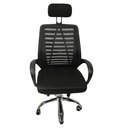 Ver imagem 5 de Cadeira Escritório Giratória Tela Mesh Reclinável Ajustável