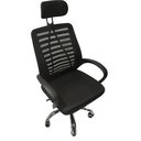 Ver imagem 3 de Cadeira Escritório Giratória Tela Mesh Reclinável Ajustável