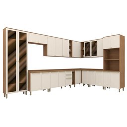 Cozinha Modulada Ambiente Requinte 13 Peças Nature Areia Hp - Henn - 2