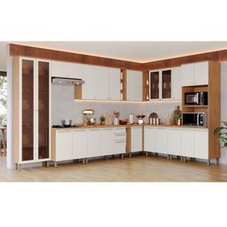 Cozinha Modulada Ambiente Requinte 13 Peças Nature Areia Hp - Henn - 1