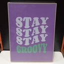 Ver imagem 4 de Quadro Decorativo Enfeite Parede Casa Home&co Mdf 40x30x3cm Lilás