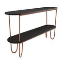 Ver imagem 1 de Aparador Requinte Pés de Aço Tubular 160 cm Preto/Cobre