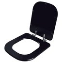 Ver imagem 2 de Assento Sanitário Laqueado Soft Close Debba Matte Black para Vaso Roca