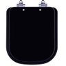 Assento Sanitário Laqueado Soft Close Debba Matte Black para Vaso Roca - 1