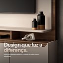 Ver imagem 6 de Estante de TV 70 pol 180cm Mabel Off White/Castanho H01 - D’Rossi