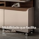 Ver imagem 7 de Estante de TV 70 pol 180cm Mabel Off White/Castanho H01 - D’Rossi