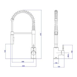Misturador Monocomando de Cozinha 2253 Spin One Gourmet Deca - 7