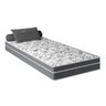 Colchão Solteiro PORTOBEL Molas Ensacadas Ravena 88x188x22 Branco Cinza - Portobel - 1