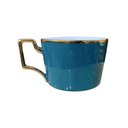 Ver imagem 6 de Jogo de 6 Xícaras e Bule para Chá e Café Verde com Detalhes Dourado