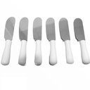 Ver imagem 1 de Mini Espátula Manteiga Patê Geléia Pastas Inox Kit com 6