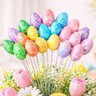 Enfeite Páscoa Palitos Ovos Coelho Colorido 20cm Kit 96pçs - 1