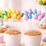 Enfeite Páscoa Palitos Ovos Coelho Colorido 20cm Kit 96pçs - 2