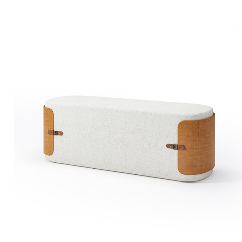 Puff Recamier Charmat Maior Champagne Cor 160 Seiva Móveis