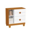 Ver imagem 4 de Berço Mini Cama com Cômoda Sapateira 1 Porta e 4 Gavetas Apolo Branco Fosco/Savana - Reller Mó