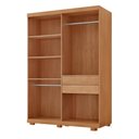 Ver imagem 5 de Guarda-Roupa Solteiro 100% MDF 4 Portas e 2 Gavetas com Pés Multimóveis CR35519 Madeirado