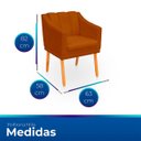 Ver imagem 6 de Poltrona Cadeira para Sala Confortável Moderna e Reforçada Mila Suede