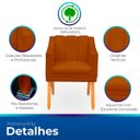 Ver imagem 3 de Poltrona Cadeira para Sala Confortável Moderna e Reforçada Mila Suede