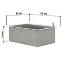 Ver imagem 7 de Cuba Gourmet para Cozinha Quebec Quadrada 60cm Aço Inox 304 com Cesto Escorredor Goldenx