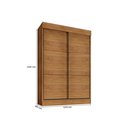 Ver imagem 4 de Guarda Roupa Casal 2 Portas Correr 4 Gvt Chicago Cedro