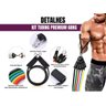 Kit Elástico Extensor Tubing Premium Bravus Sport - 5