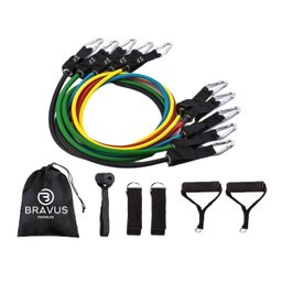 Kit Elástico Extensor Tubing Premium Bravus Sport - 1