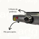Ver imagem 2 de Fogareiro Elétrico 2000w 2 Bocas 110v Ck6627 - Clink