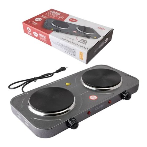 Fogareiro Elétrico 2000w 2 Bocas 110v Ck6627 - Clink