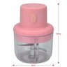 Mini Processador de Alimentos Elétrico Recarregável USB Rosa - 6
