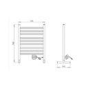 Ver imagem 3 de Porta Toalha Aquecido Essencial Mobile Branco Conceito 220v 53x76x26cm - Aquece Metais