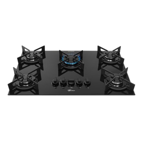 Fogao Cooktop 5bcs Fit Line Trempe Iron Fischer
