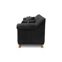 Ver mais imagens de Sofá Decorativo 180cm 2 Lugares com 4 Almofadas Armstrong Veludo Preto - Gran Belo