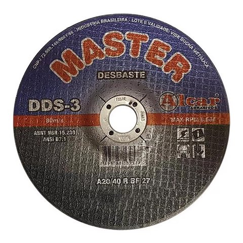 Disco de Desbaste 7" x 1/4" x 7/8" - Alcar DDS-3