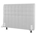 Ver imagem 1 de Cabeceira Cama Box Casal Queen Size Dahlia 160cm com Frame Sintético Branco - Desk Design