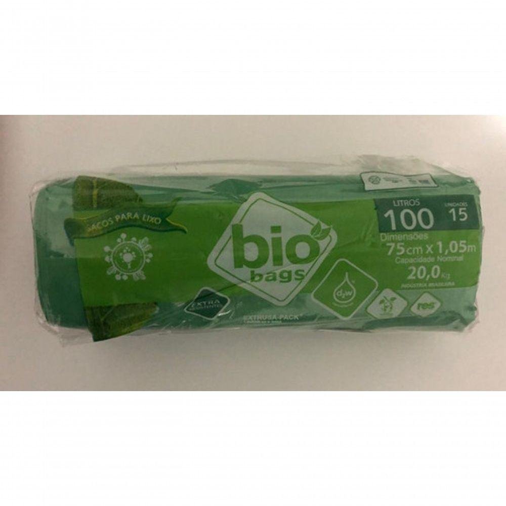 Saco de Lixo Verde 100l 30unid Biobags