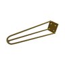 Kit 4 Pés de Metal 25 CM Hairpin Legs Rack e Puffs Dourado - 6