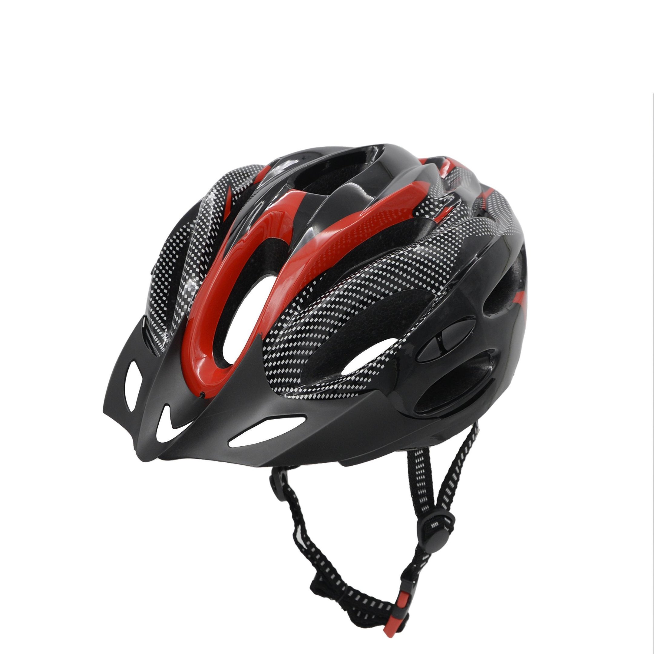 Capacete Ciclismo Speed Preto/vermelho com Led Traseiro