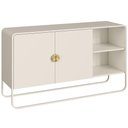 Ver imagem 6 de Aparador Buffet para Sala de Jantar 2 Portas Industrial 135cm Alek A03 Off White - Lyam Decor