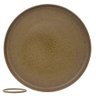 Prato Sobremesa Ceramica Stoneware Organic Marrom Esverdeado - 1